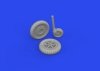 Eduard 672341 Bf 109G-2/ G-4 wheels for bulged wings PRINT Eduard 1/48